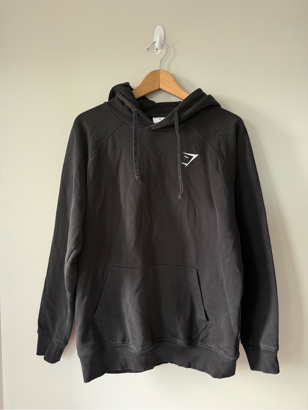 (M) Gymshark Men's Black Pullover Hoodie